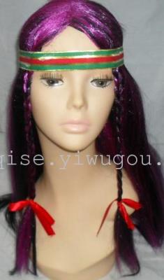 Bucking double braids wig for Halloween party line of wigs