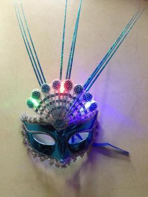 Illuminated mask glitter mask luminous eye costume party mask Halloween mask