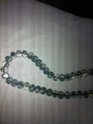 8 li Crystal flat bead