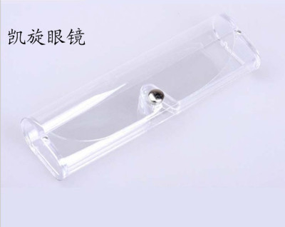 Durable transparent lenses box PCV fashion reading glasses box packing box glasses wholesale plastic containers