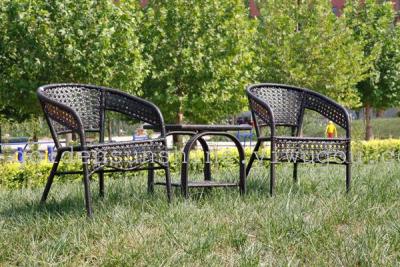 Faux rattanleisure furniture outdoor table and Chair set patio furniture Villa Hotel 