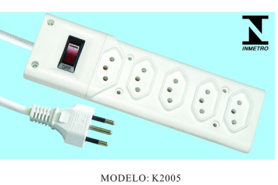 Brazilian socket tow wire board five sockets standard certification sockets