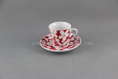 T002 six ceramic disc color box six ceramic cup coffee cup plate twelve gift sets each 12 boxes, five pieces from the beginning