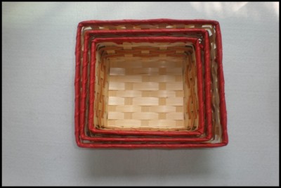A Variety of Hand-Woven Bamboo Basket Baskets Bread Basket Fruit Basket