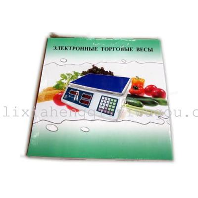 Plastic body stainless steel disc LED green light display precision of electronic weighing scales