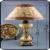 Number JL3210 ceramic table lamp round Bell bedroom table lamp 