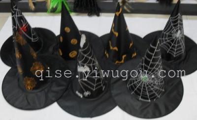 Tendon printing witch hat, holiday hat, Halloween hats
