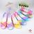 Order colorful jelly wedges women's Sandals Women's hollow shoe colour matching ventilation holes