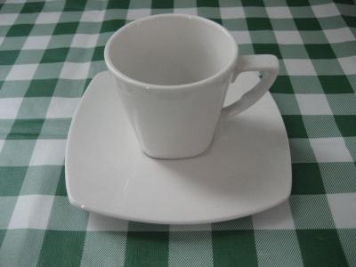 180CC SQUARE CUP AND SAUCER