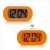 Authentic Silicone Silvery clock Creative snooze alarm clock Korean version of the fashion electronic clock