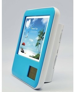 Electronic Photo Frame Gift, Perpetual Calendar Penholder Photo Frame, Large Advertising Space