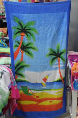 Ordinary landscape cartoon series paint polyester cotton printed beach towel bottom price wholesale