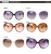 New style large frame female style fashionable sunglasses with sunshade