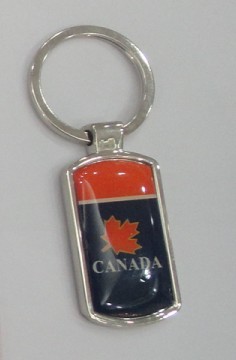 Canadian Maple Leaf Keychain Can Be Customized with Pictures and Samples