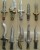 Halloween weapons, knives, swords