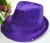 LED lights sparkle sequin Hat Jazz hats stage adults performing hats wholesale