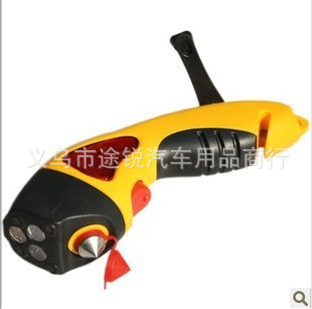 Safety hammer auto escape hammer multifunctional flashlight four-in-one life-saving hammer breaking 