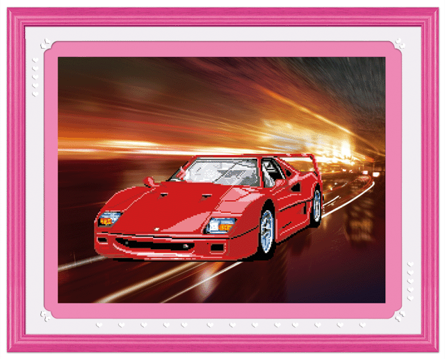 5D0186 Ferraris (5D cross stitch)