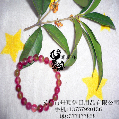 Wholesale 5-6MM Crystal bracelet Garnet agate tourmaline jewelry bracelet