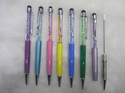 Hot water drilling and rhinestones metallic ballpoint pen ballpoint pen touch screen pen