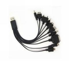Cell phone 10-in-1 USB universal charger wire long direct charge data cable.