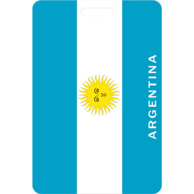 High quality 3D fashion Argentina flagбагажная биркаluggage tag with high quality and low price