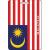 etiqueta del equipajeThe PVC flag of Malaysia soft luggage factory direct stereo