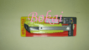 Utility knife with yellow plastic handle cutting supplies hand tools knife knives