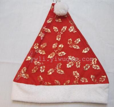 Snowflake Santa Hat gilt mesh Christmas Hat