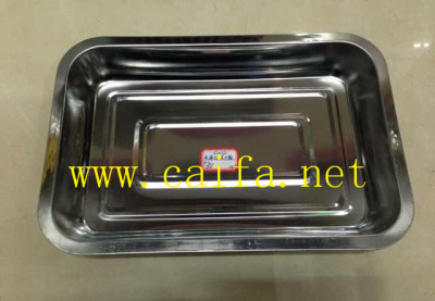 Deep square plate Tin Chak 0.4A 32x22cm