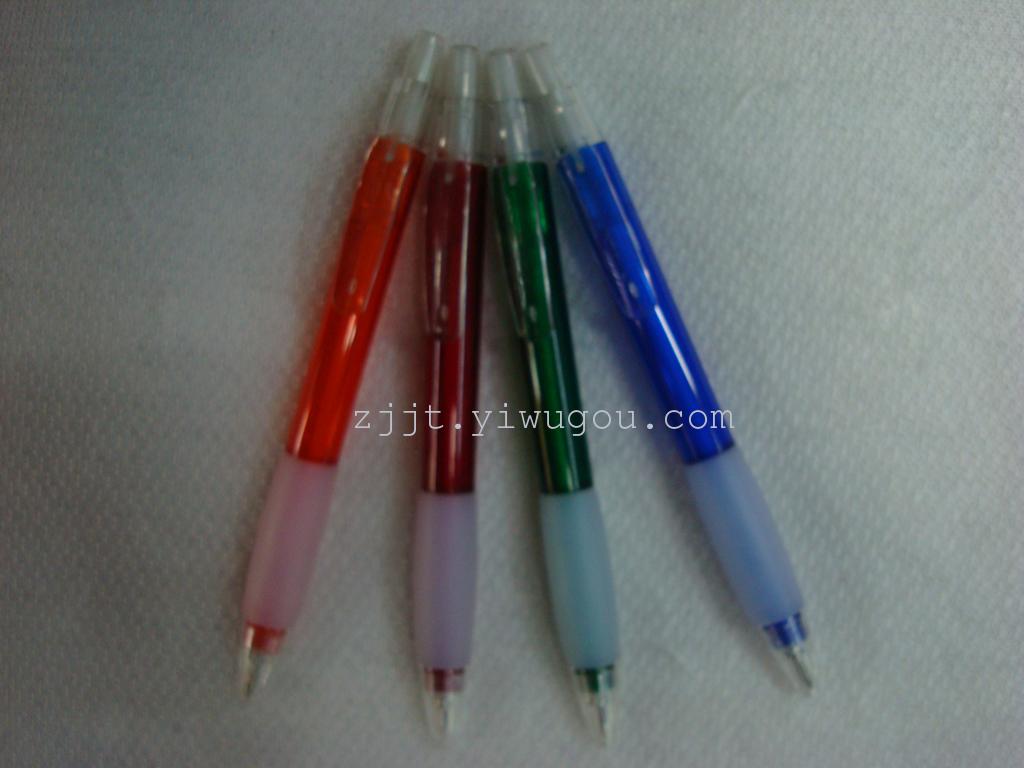 新款韩版彩杆圆珠笔 透明可爱中性笔