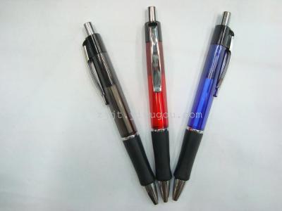 New Korean transparent colour ballpoint pen leather gel pens metal pens
