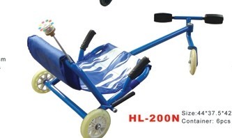 For children aged 3 to 10 years of age, the free swing child karting car is provided