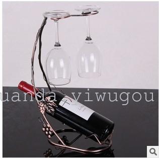 Factory direct hanging wrought iron wine rack-style en vogue hanging wine glass drinks shelf three color specials