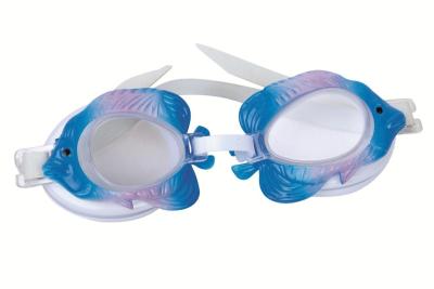 Cute fish children swimming glasses goggles