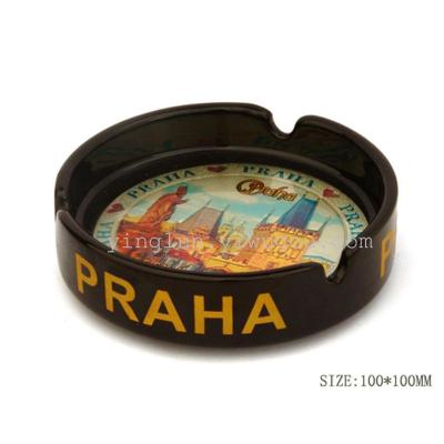 Professional custom The Czech republic Silver foil ashceramic tray secretary ash Zhou