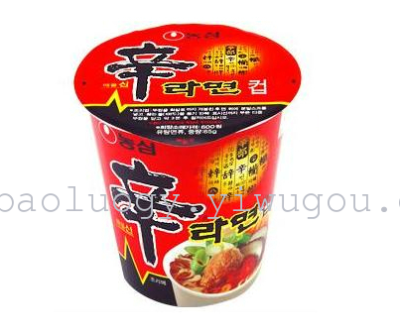 The agricultural heart cup noodles, noodles, 65g, South Korea imports