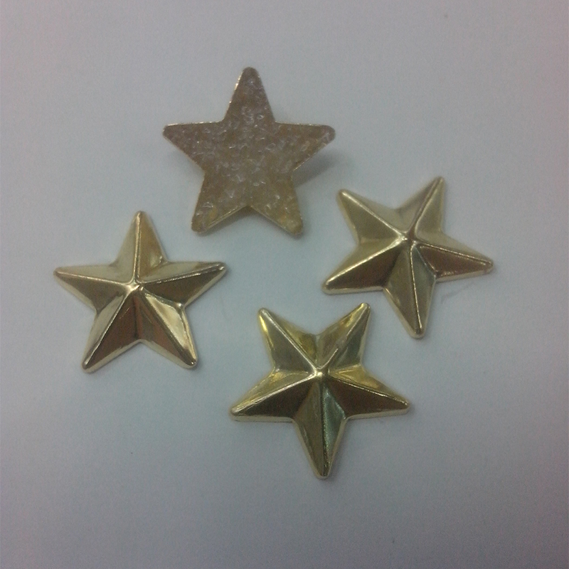 五角星烫片铜金属配件DIY服饰服装辅料纽扣饰品
