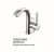 Copper single hole cold hot kitchen faucet, Wash basin faucet 8528