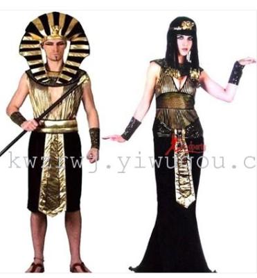 Egyptian princes dress up as Egyptian pharaoh lovers dress up as Halloween