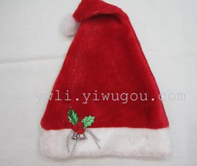 Plush Santa Hat stickers decorations Christmas Bells Christmas Hat