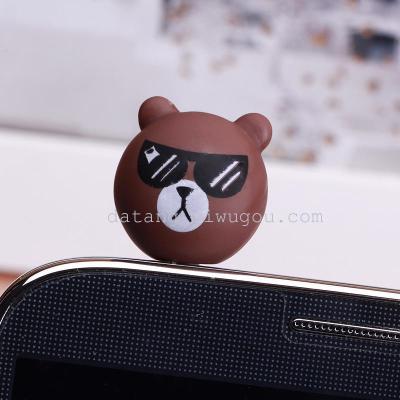 3.5 interfaces and dustproof Taiwan LINE plug headphones headphone dust-proof cell phone, dustproof dustproof plug