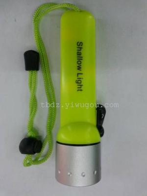 Sales diving flashlight, strong light flashlight, waterproof flashlight, outdoor lighting