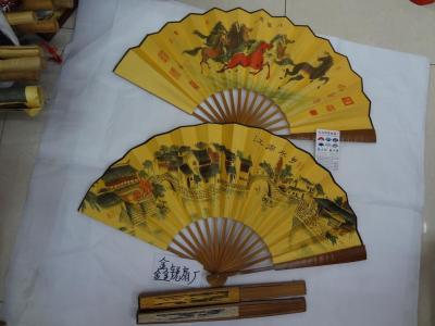 10 inch silk fan hot style best-selling male fan folding fan Chinese style paper fan manufacturer direct sale.