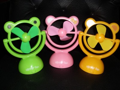 Hot summer USB and battery dual cartoon mini toy small fan USB and battery dual mini fan