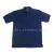 230g Navy Blue polyester cotton collar short sleeve t under lay out fork design laowai Favorites