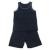 Leisure sport crew neck cotton vest and shorts suit training suits 200g