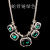 Korean High-End European and American Nightclubs Big Brand Necklace Vintage Clavicle Chain Crystal Gem Female Ornament Short Necklace