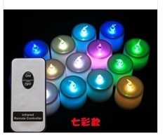 "Factory direct" r/c glow candles/c smokeless candle lamp LED flashing candle lamp remote control electronic candles, wedding candles