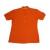 Lady Lady's waist short sleeve t-shirt orange buttons polyester/cotton 180g